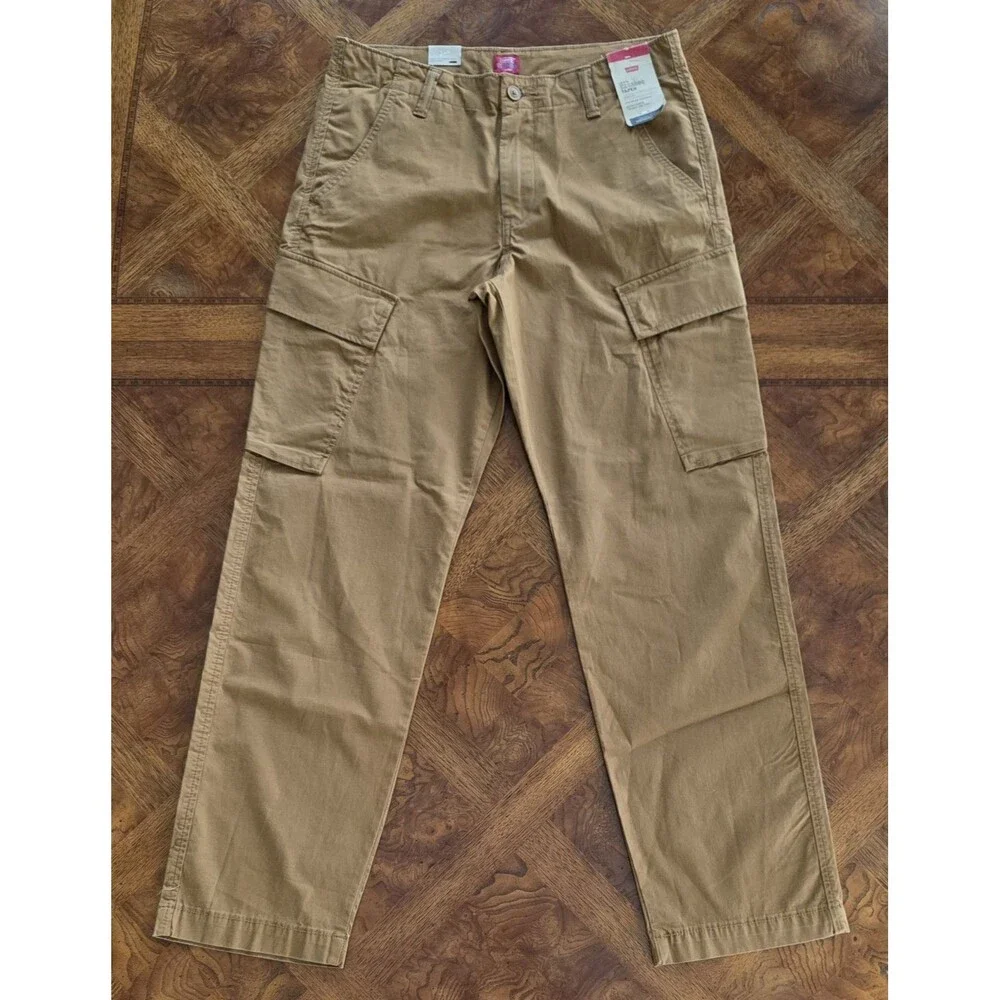 Levi's Men's XX Cargo Taper Stretch Chino Pants 31 x 32 Tobacco Brown - NEW